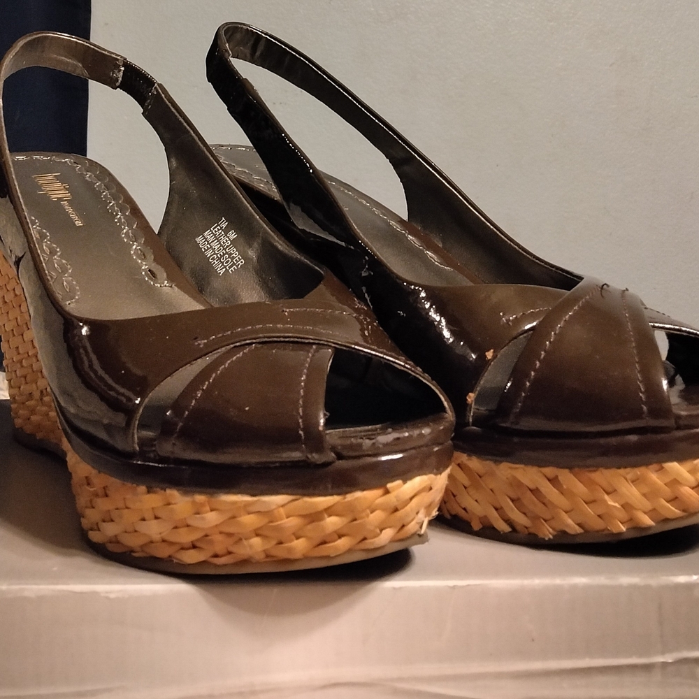 Women's Brown Wedge Sandals
